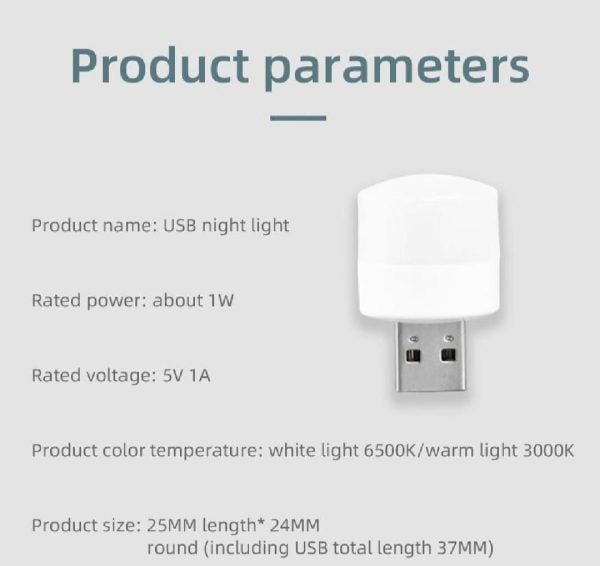 7 Pcs Mini Usb Led Light Bulbs – Portable Plug-in Night Lamps For Laptops, Power Banks & Usb Ports