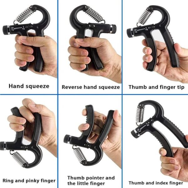 Adjustable Exerciser Hand Gripper With Counter Strengthener