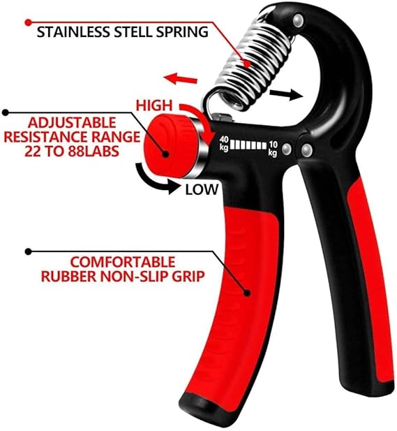 Adjustable Exerciser Hand Gripper With Counter Strengthener