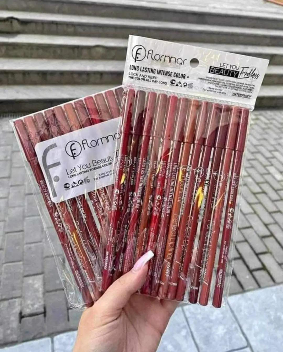 Flormar Perfect Lipliner – Long-lasting & Intense Color | Smooth Application | Pack Of 12 Shades