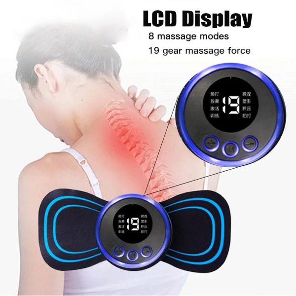 Pain Relief Portable Mini Electric Massager Ems Mini Body Massage Patch For Muscle Pain Relief-neck,arms,back,shoulder & All Body Pain Relief
