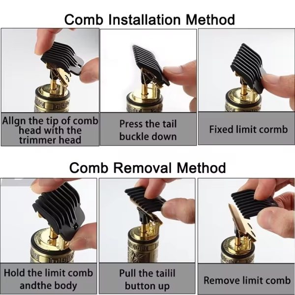 Metal Body -vintage T9 Trimmer Hair Trimmer For Men Shaver For Men Original Usb Rechargeable Hair Cutting Machine Metal Body Beard Trimmer