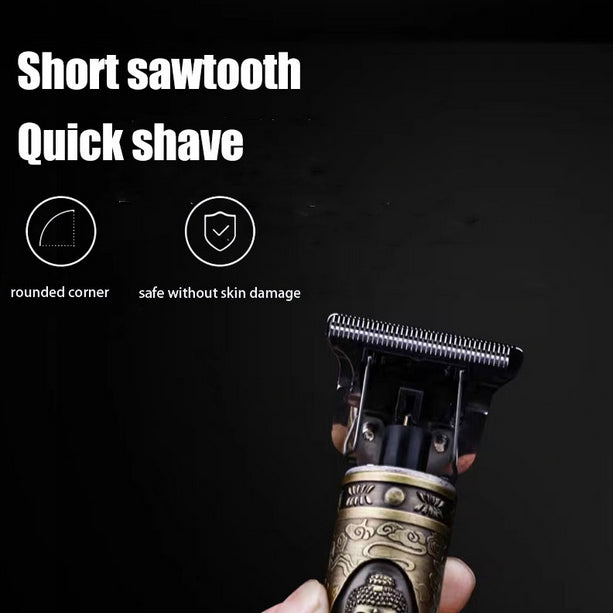 Metal Body -vintage T9 Trimmer Hair Trimmer For Men Shaver For Men Original Usb Rechargeable Hair Cutting Machine Metal Body Beard Trimmer
