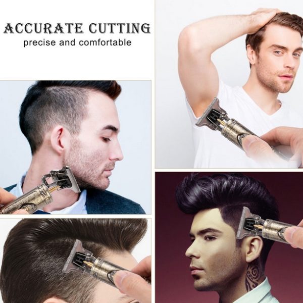 Metal Body -vintage T9 Trimmer Hair Trimmer For Men Shaver For Men Original Usb Rechargeable Hair Cutting Machine Metal Body Beard Trimmer