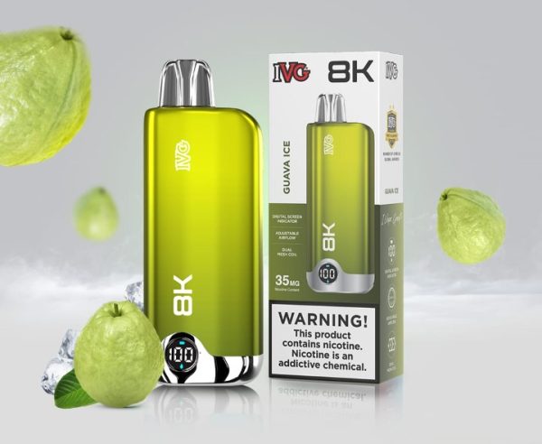 Ivg Original Disposable Vape 8k Puffs 35 Mg | Rechargeable | Premium Display With Sleek Design
