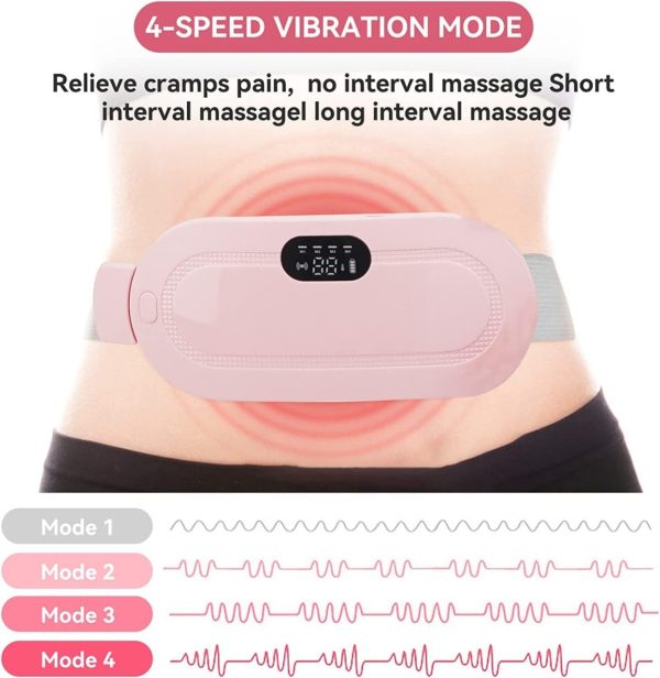 Heating Pad women Period Pain Cramp Relief Belt -Portable Menstrual Heating Pad